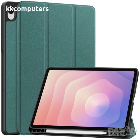 Кожен Калъф със Стойка за Samsung Galaxy Tab S11 X730 / X736- Слот за стилус, Вкл.Протектор |8 Цвята, снимка 3 - Калъфи, кейсове - 52330582