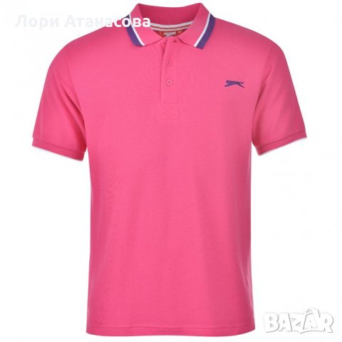  Стилна тениска в зелено,розово,лилаво и оранжево " Slazenger " с къс ръав,внос от Англия-предно зак, снимка 7 - Тениски - 26536752