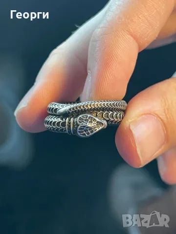 Gucci Snake оригинален пръстен, снимка 2 - Пръстени - 50263526