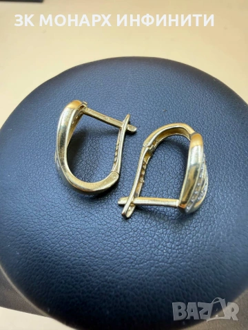 Златни обеци /585/, снимка 4 - Обеци - 53489636
