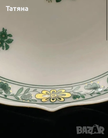 Kaiser Порцеланов сет за сладко, 1 купа + 5 малки купички - Шьонбрун, снимка 4 - Прибори за хранене, готвене и сервиране - 53126965