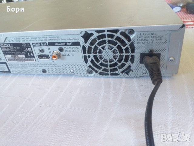 SONY DVD RECORDER HDD 160GB SONY RDR-HX650, снимка 8 - Плейъри, домашно кино, прожектори - 33673305