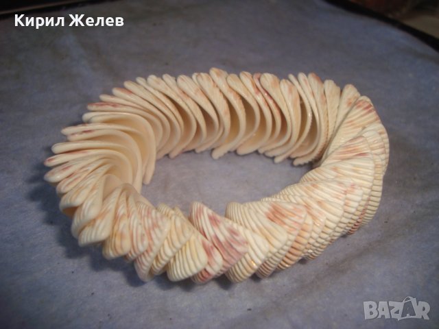 МОДНА ЛЯТНА ПЛАЖНА ХЕНД -МЕЙД АРТ ГРИВНА от МИДИЧКИ 22925, снимка 4 - Гривни - 37075901