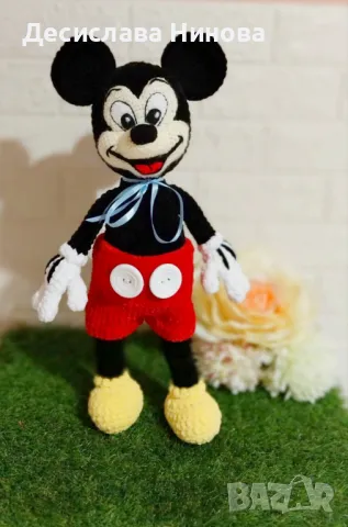 Мики и Мини Маус-45см, ръчна изработка, снимка 4 - Плюшени играчки - 48151712