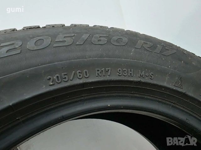 2бр зимни гуми 205/60/17 PIRELLI L04742 , снимка 4 - Гуми и джанти - 53188008