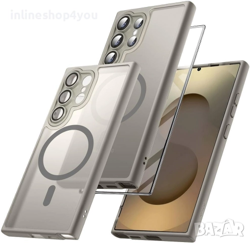 Матов MAGSAFE Кейс за Samsung Galaxy S25 Ultra, снимка 6 - Калъфи, кейсове - 51748831