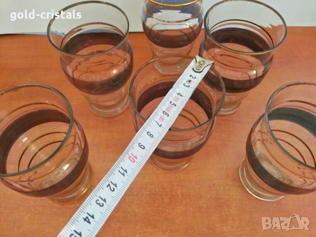 стари стъклени чаши за вода и вино бира, снимка 5 - Антикварни и старинни предмети - 26627447