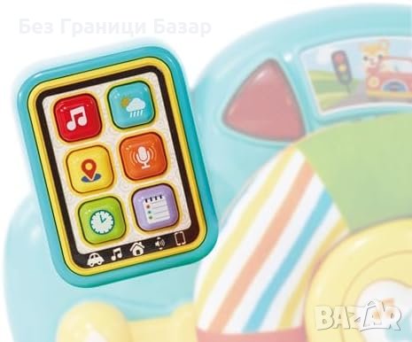 Нова Развиваща Играчка VTech - Бебешко Шофьорско Колело с Музика, снимка 2 - Образователни игри - 44068586