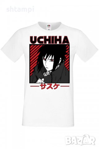 Мъжка тениска Naruto Sasuke Uchiha 02,Анимация,игра,Празник,Повод,, снимка 2 - Тениски - 38121995