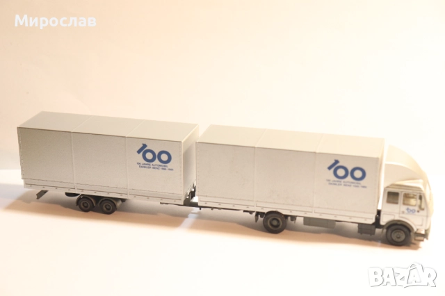 HERPA H0 1/87 MERCEDES BENZ ТИР КОЛИЧКА КАМИОН МОДЕЛ, снимка 6 - Колекции - 52111516