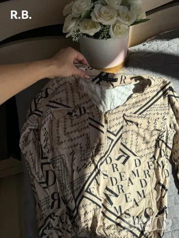 Mohito, бежева риза/туника, 36 размер, снимка 5 - Туники - 47740478