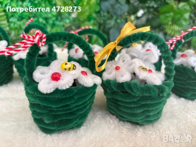 Мартенички вилички, лъжички и кошнички, снимка 7 - Български сувенири - 53368202