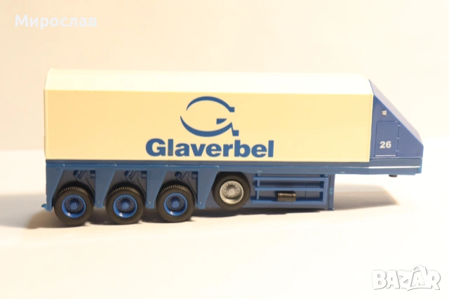 AWM H0 1/87 РЕМАРКЕ ПРЕВОЗ НА СТЪКЛО ДОГРАМА КАМИОН МОДЕЛ, снимка 3 - Колекции - 53258425