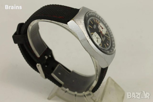 1960's ALIHOR Швейцарски Състезателен Хронограф Супер Рядък, снимка 6 - Мъжки - 51795219