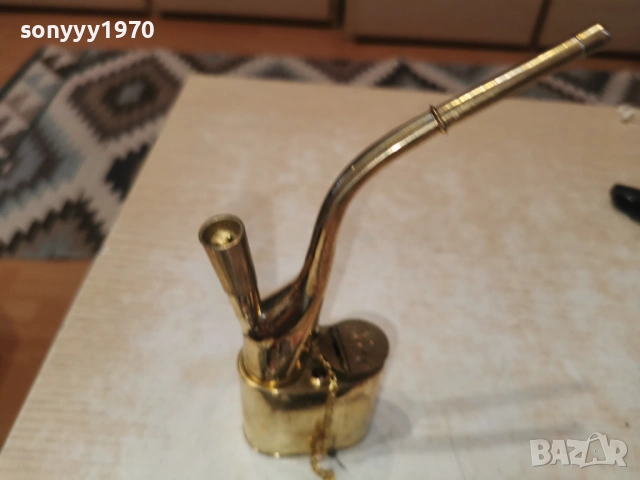 лула мед/месинг/златен цвят 0802261532, снимка 9 - Антикварни и старинни предмети - 53402431