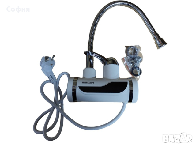 Нагревател за стена/плот, смесителна батерия с гъвкав чучур, бойлер Benzer, снимка 1