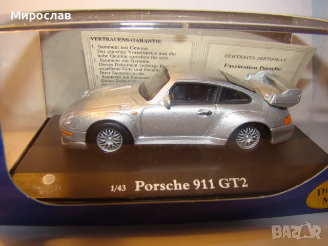 1:43 PORSCHE 911 AMERICAN MINT КОЛИЧКА МОДЕЛ, снимка 2 - Колекции - 48387079