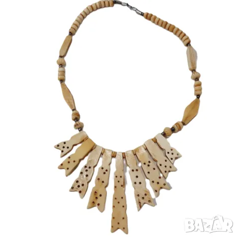 Старо колие, огърлица от слонова кост(12.2), снимка 6 - Антикварни и старинни предмети - 47700695