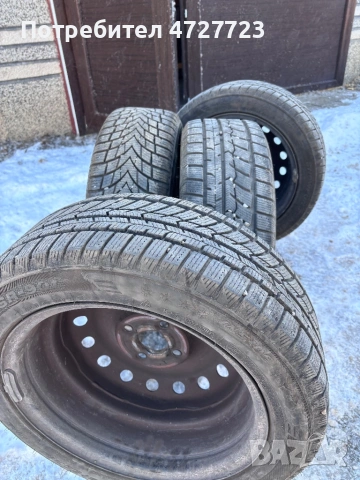 Гуми 185/55/15 с железни джанти на 20 дена