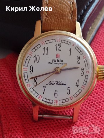 Механичен колекционерски часовник RUHLA ANTI-MAGNETIC с позлата 30096 , снимка 7 - Антикварни и старинни предмети - 40755203