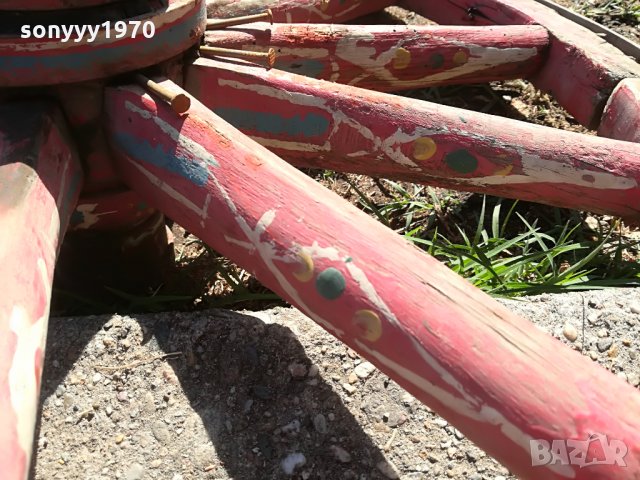 ретро колела от каруца-3бр-метал и дърво, снимка 15 - Колекции - 26549479