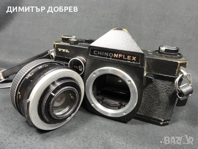 CHINON CHINONFLEX TTL SLR ФОТОАПАРАТ С ОБЕКТИВ AUTO REFLECTA 55mm 1:1,7 M42, снимка 11 - Фотоапарати - 51428869