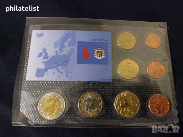 Пробен евро сет - Лихтенщайн 2004 , снимка 2 - Нумизматика и бонистика - 37408948