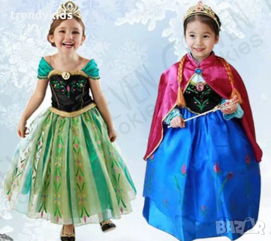 Парти рокли на Ана от Замръзналото кралство!!!, снимка 1 - Детски рокли и поли - 23405218