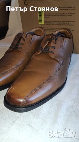 Мъжки официални обувки от естестствена кожа CLARKS №47, снимка 3 - Официални обувки - 44060025