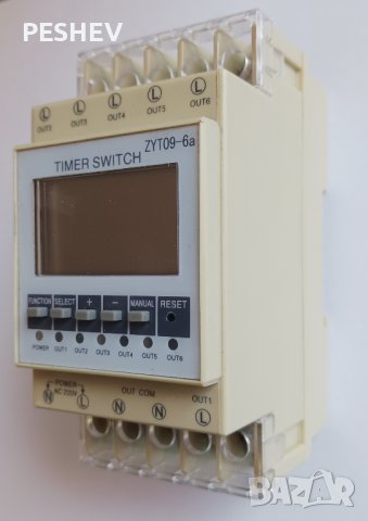 TOONE 6 канален цифров 24-часов таймер програмируем ZYT09-6a, снимка 3 - Други машини и части - 44097678