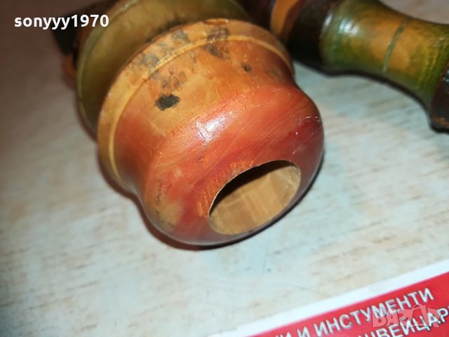 КРАСИВА ДЪРВЕНА ЛУЛА 30х13х6см 2004211050, снимка 8 - Колекции - 32615167