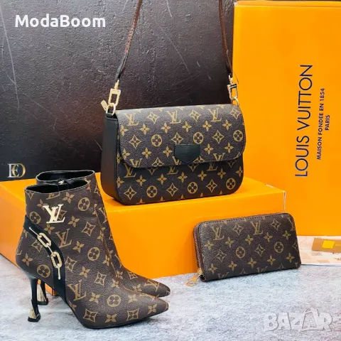 Louis Vuitton дамски комплекти, снимка 8 - Дамски боти - 48125207