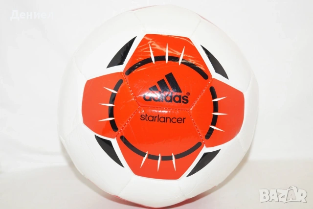 Adidas Gr.5 Starlancer IV Fussball WEISS rot Balls Ballons - Футболна топка Адидас Чисто нова!