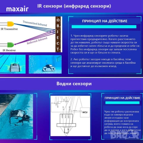 Безкабелен робот за басейн X-Warrior X60 *Безплатна доставка*Гаранция 2 години , снимка 9 - Други - 50616109
