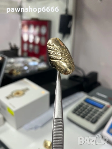 Златен пръстен 14 карата, снимка 9 - Пръстени - 53160935