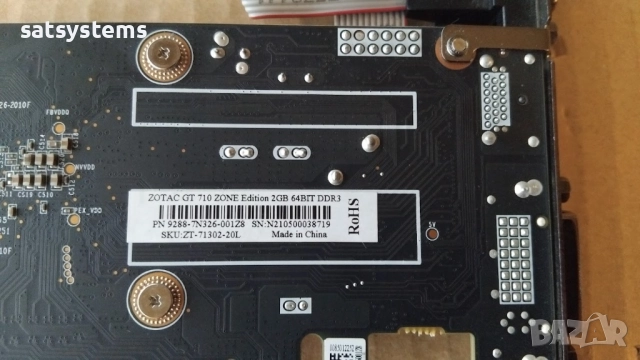 Видео карта NVidia GeForce Zotac GT710 ZONE Edition 2048MB GDDR3 64bit PCI-E, снимка 9 - Видеокарти - 52352322