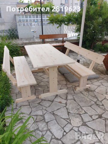 Дървени маси и пейки - Комплекти в НАЛИЧНОСТ , снимка 3 - Маси - 32344173