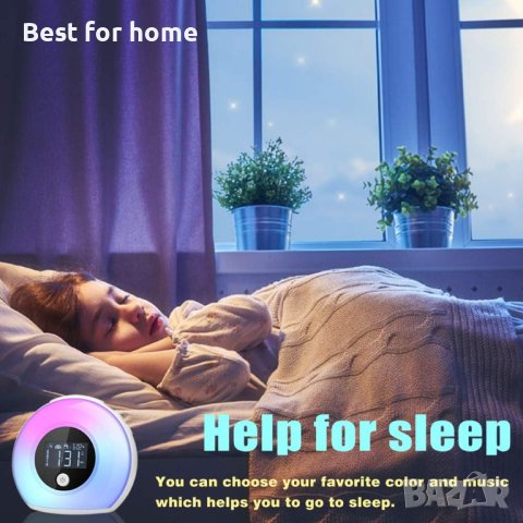 Музикален Bluetooth LED часовник - изгрев залез SG1, снимка 4 - Други - 43946749