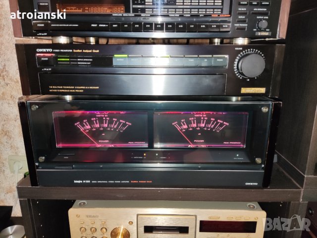 Onkyo T-9990 (tuner), Оnkyo Р-308 (preamplifier), Оnkyo М-509 (power amplifier)