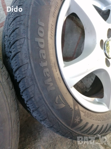 Продавам зимни гуми Мatador - 185/65/15 DOT19 с лети джанти 5х100, снимка 6 - Гуми и джанти - 51569359