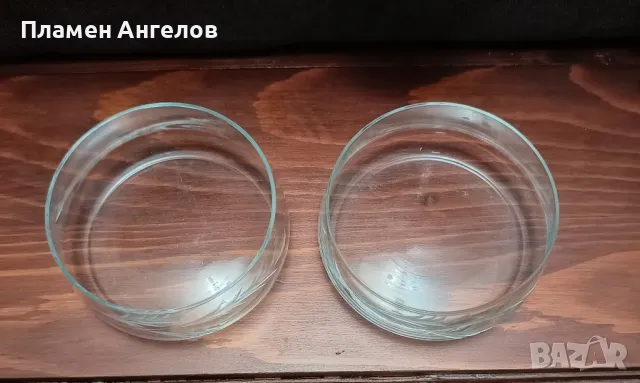 Стари стъклени купи 2 броя. , снимка 3 - Други - 50048631