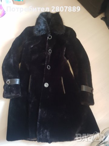 Елегантно палто естествена кожа, снимка 1