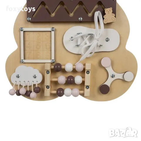 Бизиборд, busyboard дъска мече 22584, Монтесори 10 в 1, снимка 4 - Образователни игри - 47705490