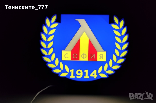 3д лампа Левски, снимка 2 - Настолни лампи - 51813452