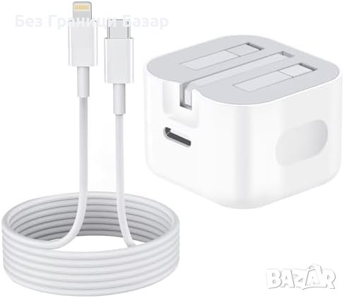 Ново Бързо Зарядно USB C 20W MFi за iPhone iPad Високо Качество, снимка 6 - Друга електроника - 43267574