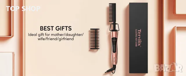 Гребени за брада и коса Terviiix Hot Comb Electric, снимка 9 - Преси за коса - 48765205