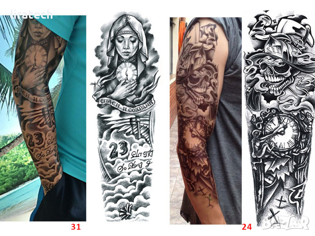 Временни татуировки, татуси водоустойчиви, temporary tattoo, снимка 5 - Други - 36555805