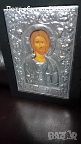 стара икона на Исус Христос, снимка 5 - Други ценни предмети - 52704237
