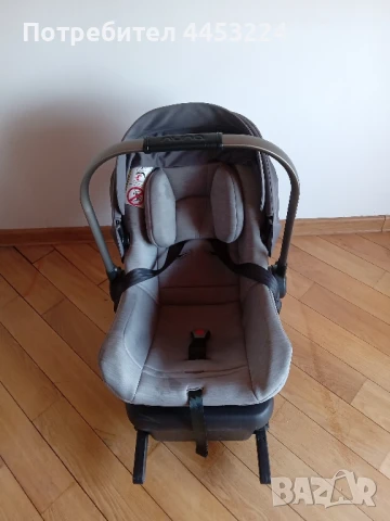 Бебешко столче за кола-nuna и преносима подложка за бебе на nuna, снимка 2 - Столчета за кола и колело - 51353325