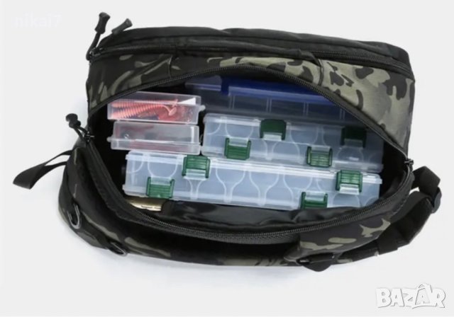 чанта за спинингов риболов Daiwa+риболовни принадлежности+джоб въдица, снимка 8 - Чанти - 42944302